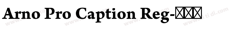 Arno Pro Caption Reg字体转换